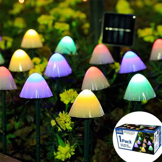 SOWAZ 20 LED 20 ft. Outdoor Solar Integrated LED Bulb String Light