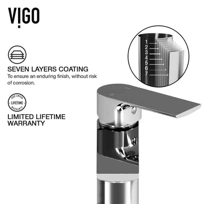 VIGO Davidson Single Handle Single-Hole Bathroom Faucet in Chrome VG01043CH