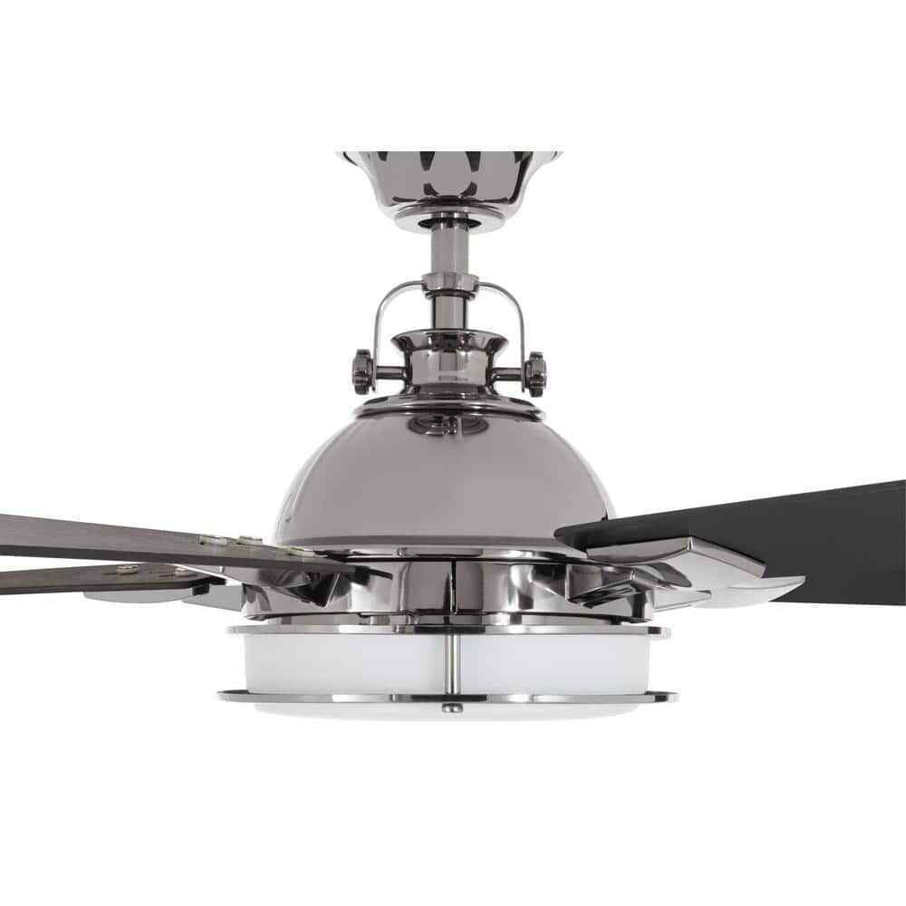 Home Decorators Kennedy 56 in. LED Gunmetal Ceiling Fan w/ Light Remote Control
