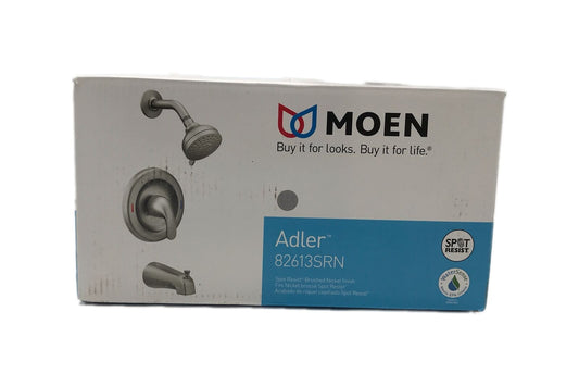 MOEN Adler Single-Handle 4-Spray Tub/Shower Faucet in Spot Resist Brushed Nickel