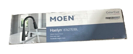 MOEN Haelyn Single-Handle Pull-Down Sprayer Kitchen Faucet Matte Black