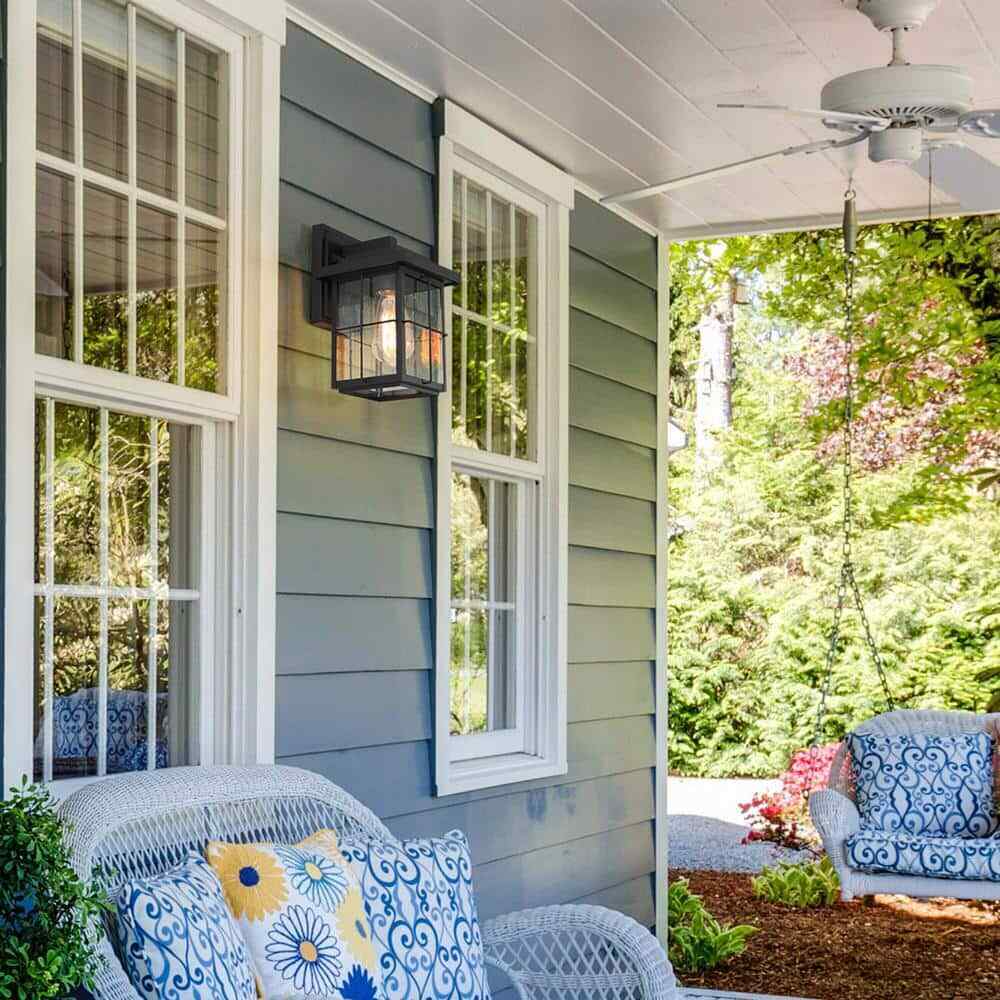 LNC Farmhouse Outdoor Wall Light Modern Black Sconce