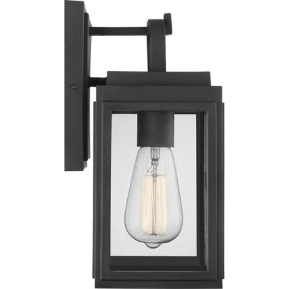 Progress Lighting Grandbury 1-Light Textured Black Farmhouse Outdoor Light