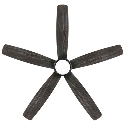 Home Decorators Driskol 60 in. LED Matte Black Smart Ceiling Fan w/ Remote