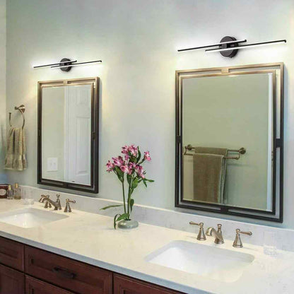 EDISLIVE Bourget Modern Black LED Bath Vanity Light Bar Wall Sconce