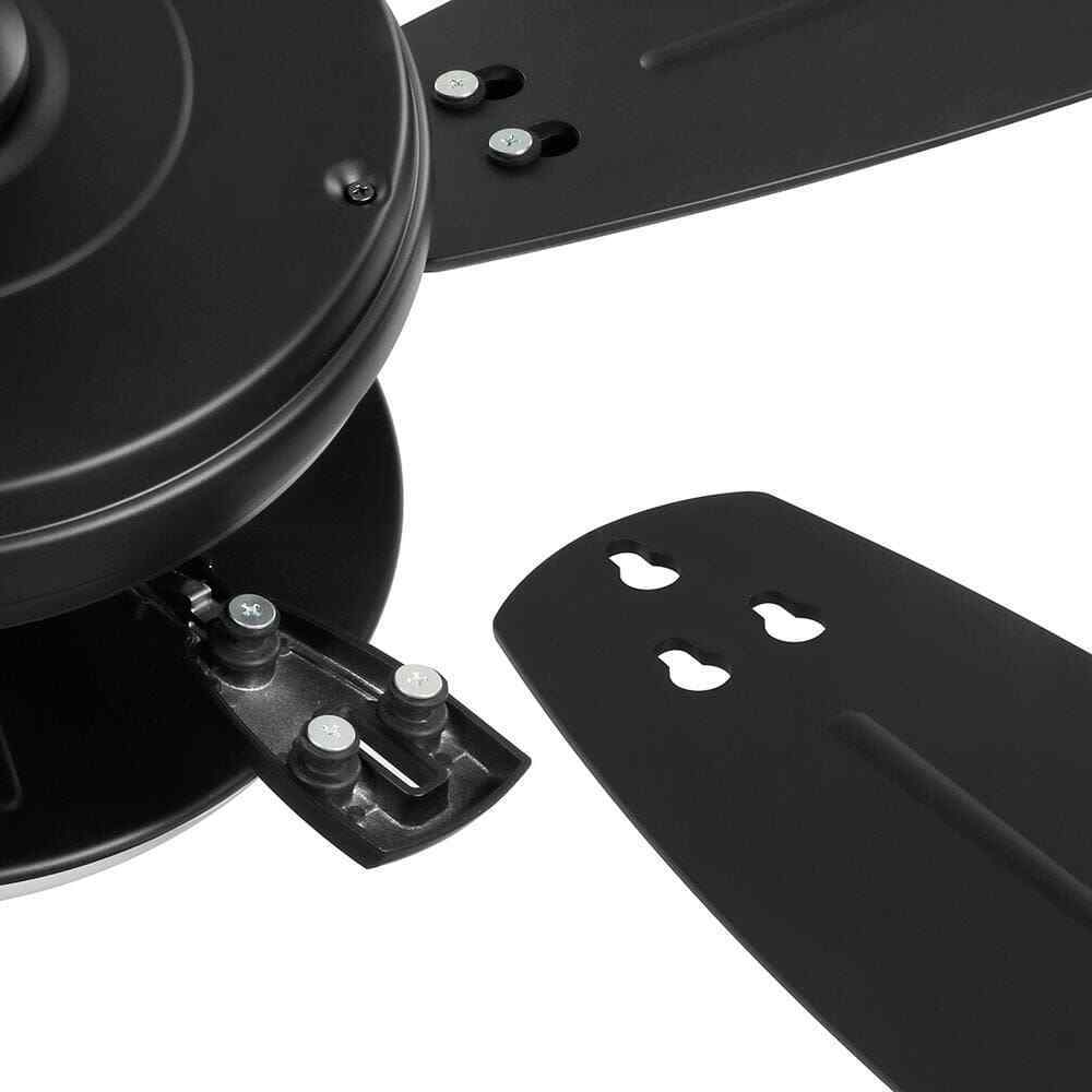 Hampton Bay North Pond 52 in. Indoor/Outdoor LED Matte Black Ceiling Fan