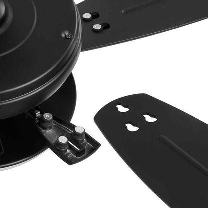 Hampton Bay North Pond 52 in. Indoor/Outdoor LED Matte Black Ceiling Fan