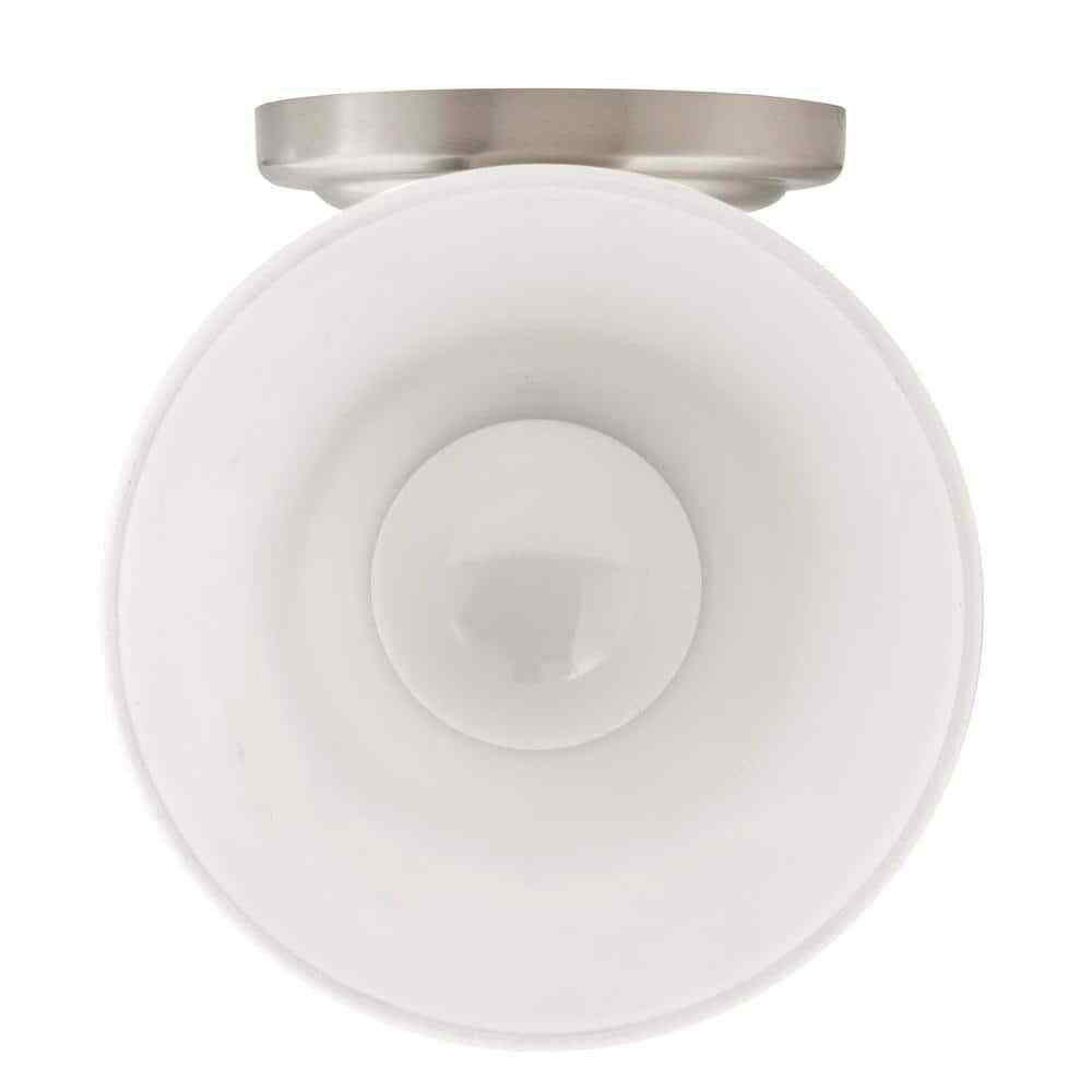Hampton Bay Ashurst 1-Light Brushed Nickel Wall Sconce with Switch
