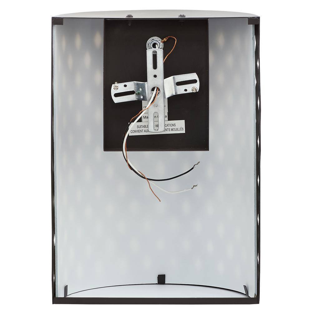 River of Goods Theo 1-Light Matte Black Wall Lantern Sconce Exterior Lighting