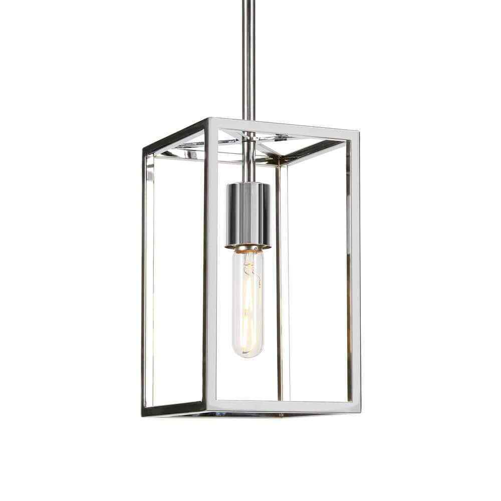 Meyer&Cross Cuadro 10 in. Square Framed Pendant in Nickel