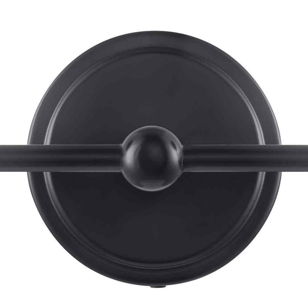 Home Decorators Collection Jill 16 in. 2-Light Black Vanity Light