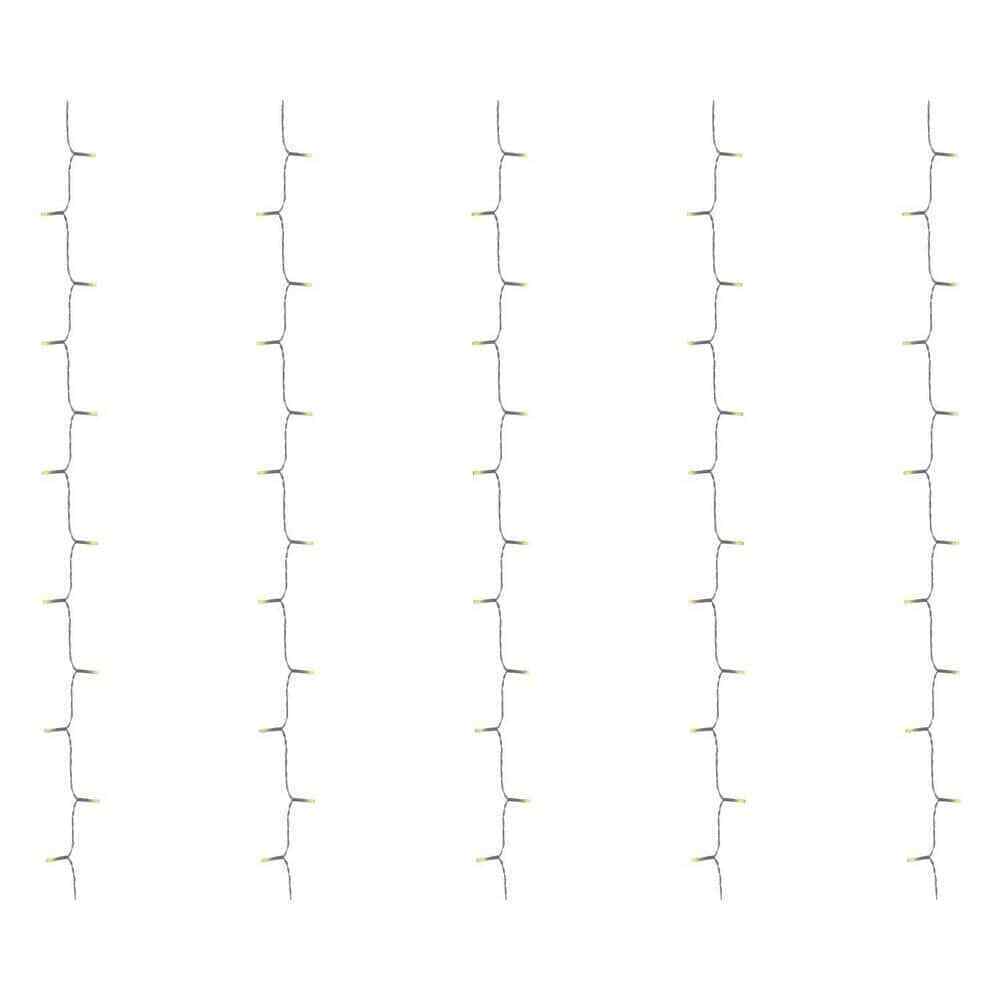 Hampton Bay Outdoor/Indoor 10 ft.LED 10 Strand Willow Curtain String Light