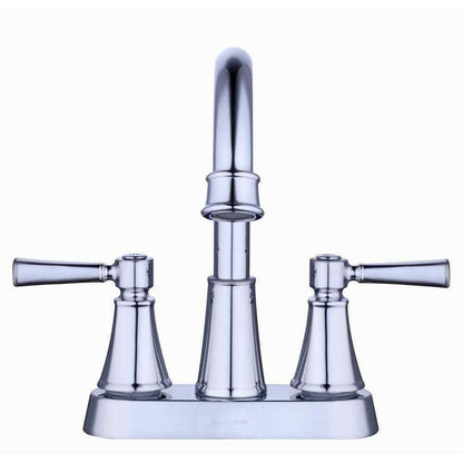 Glacier Bay Melina 4 in. Centerset Double Handle High-Arc Bathroom Faucet Chrome