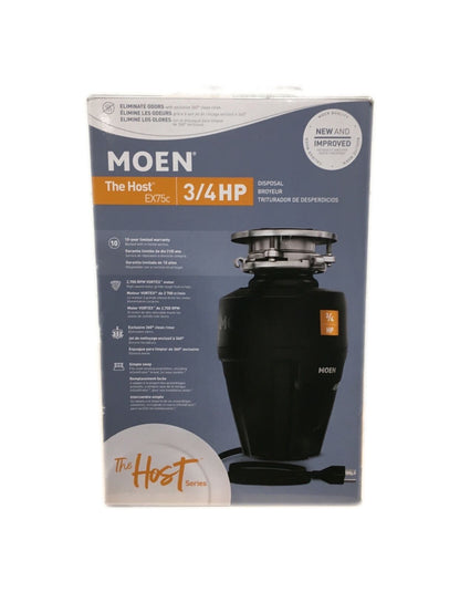 MOEN Host Series 3/4-HP Continuous Feed Space Saving Garbage Disposal