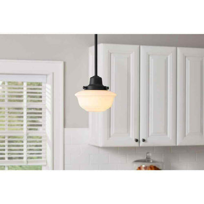 Hampton Bay Belvedere Park Bronze Mini-Pendant Farmhouse Hanging Light