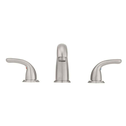 Glacier Bay Builders 8 in. Widespread 2-Handle Bathroom Faucet Brushed Nickel