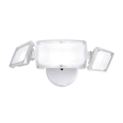 AWSENS White Outdoor LED Security Flood Light Wall or Eave Mount Flood Light