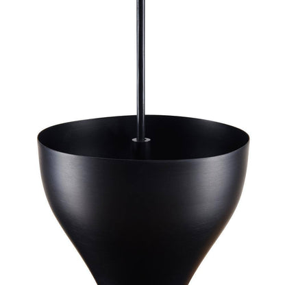 Southern Enterprises Conner Matte Black Midcentury Modern Dome Pendant Lamp