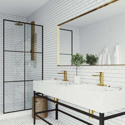 VIGO Davidson Single Handle Single-Hole Bathroom Faucet in Matte Brushed Gold