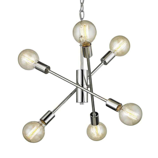 Home Decorators Collection Fife 6-Light Polished Nickel Sputnik Chandelier