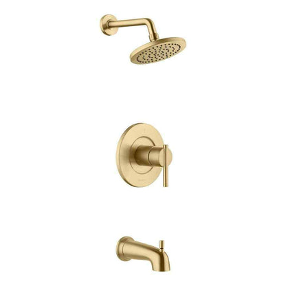 Glacier Bay Dorind Tub and Shower Faucet 1.8 GPM in Matte Gold Valve Included
