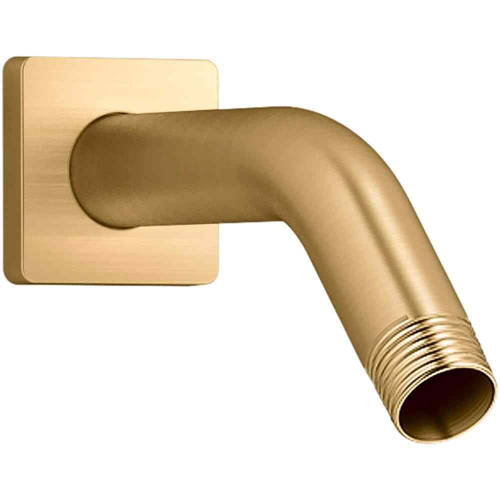 KOHLER Honesty Shower Arm and Flange Vibrant Brushed Moderne Brass 20005-2MB
