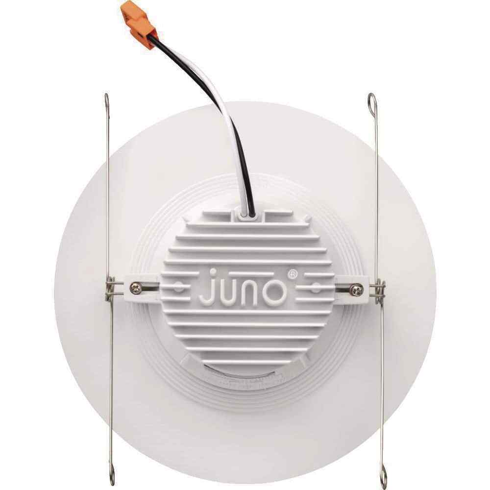 Juno RetroBasics 5/6 in. CCT LED Retrofit White Recessed Light Trim 6-Pack