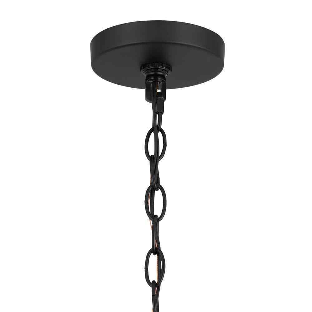 Home Decorators Collection Kristella 4-Light Black Crystal Chandelier 30686-HBB