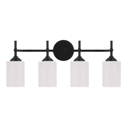 Home Decorators Collection Ayelen 25 in. 4-Light Black Vanity Light 39343-HBBO