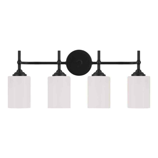 Home Decorators Collection Ayelen 25 in. 4-Light Black Vanity Light 39343-HBBO