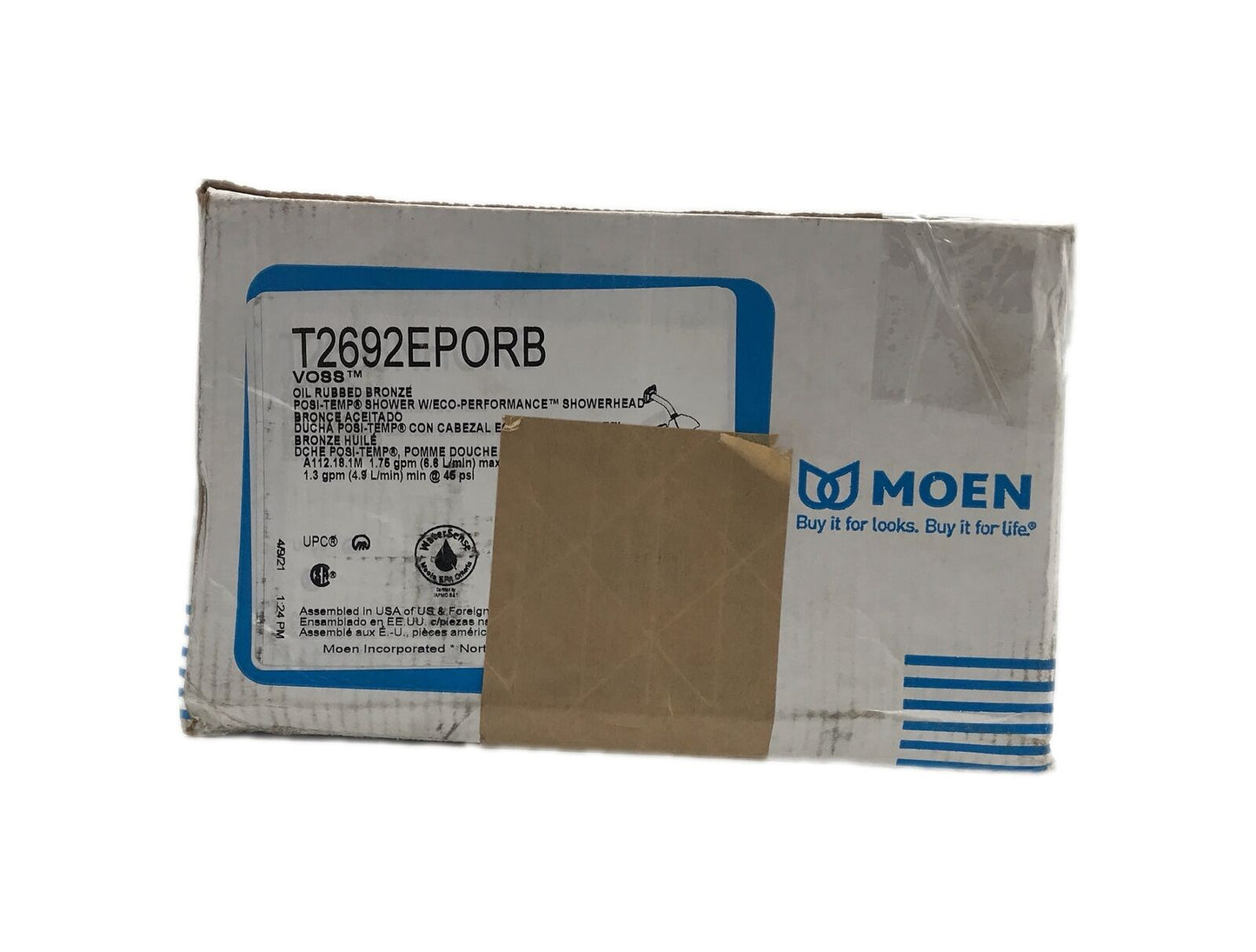 MOEN Voss Single-Handle Shower Trim Kit in Oil Rubbed Bronze Valve Not Included