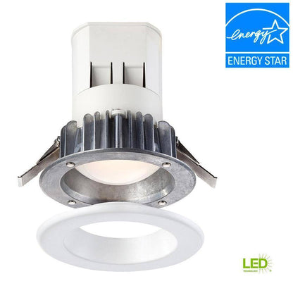 EnviroLite Easy Up 4 in. Remodel Canless Integrated LED Recessed Light Kit