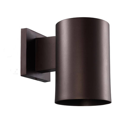 Bel Air Lighting Cali 1-Light Small Bronze Cylinder Outdoor Wall Light Fixture