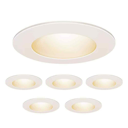 Feit Electric 4 in. LED Selectable CCT Dimmable Canless Recessed Light 6-Pack