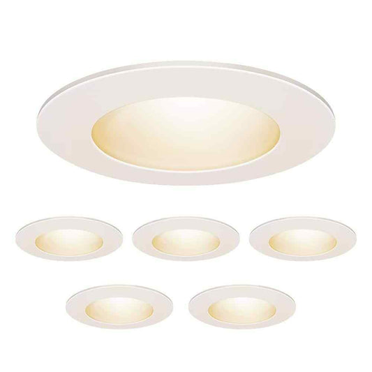 Feit Electric 4 in. LED Selectable CCT Dimmable Canless Recessed Light 6-Pack