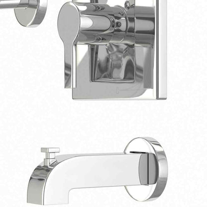 Glacier Bay Single-Handle 1-Spray Tub and Shower Faucet in Chrome Valve Included