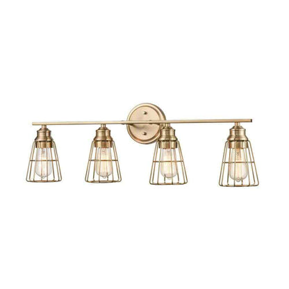 Millennium Lighting 32 in. 4-Light Modern Gold Vanity Light 3384-MG
