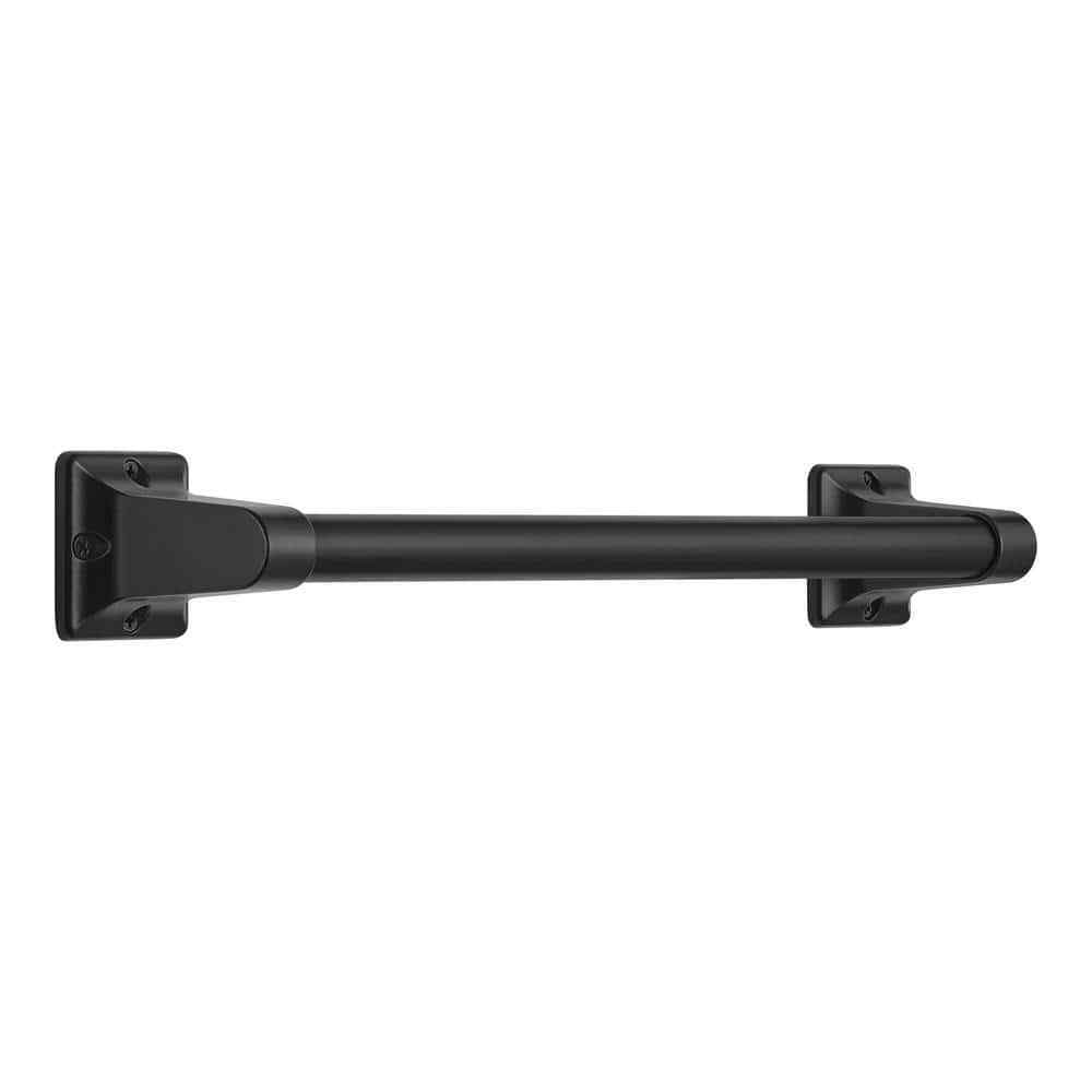 Glacier Bay 16 in. x 7/8 in. Exposed Screw Assist Bar in Matte Black