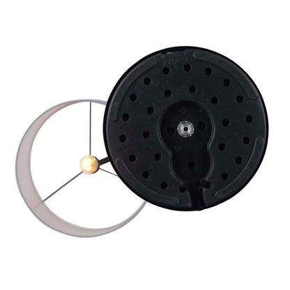Hampton Bay Wythe 1-Light Black Downbridge Floor Lamp w/ Fabric Drum Shade
