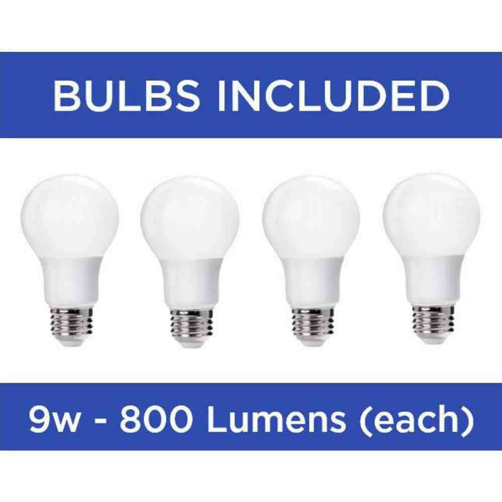 Progress Lighting Fan Light Kits Collection 4-Light White Ceiling Fan Light Kit