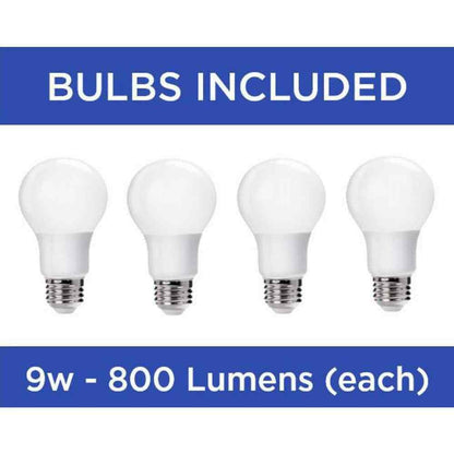 Progress Lighting Fan Light Kits Collection 4-Light White Ceiling Fan Light Kit