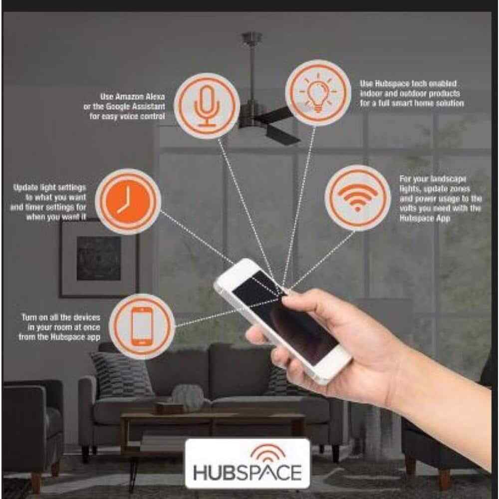 Home Decorators Driskol 60 in. LED Matte Black Smart Ceiling Fan w/ Remote