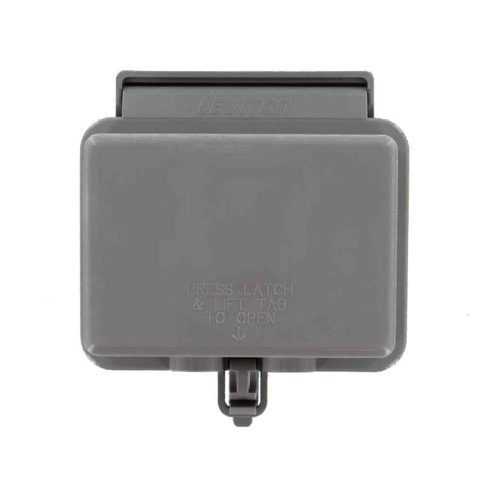 Leviton Decora/GFCI 1-Gang Raintight While-In-Use Device Mount Horizontal Cover
