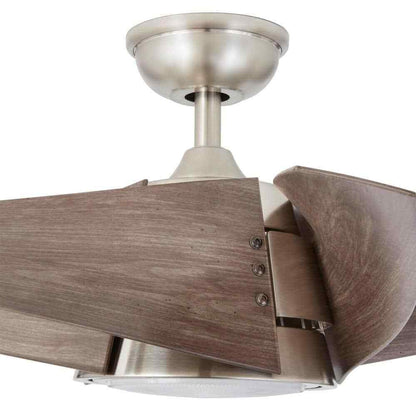 Home Decorators Broughton 42 in. LED Brushed Nickel Ceiling Fan w/ Remote