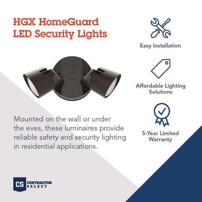 Lithonia Lighting Contractor Select HGX Dark Bronze Outdoor LED Flood Light