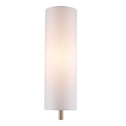 Hampton Bay McCarthy 66.5 in. 1-Light Gold Floor Lamp with Slender Fabric Shade
