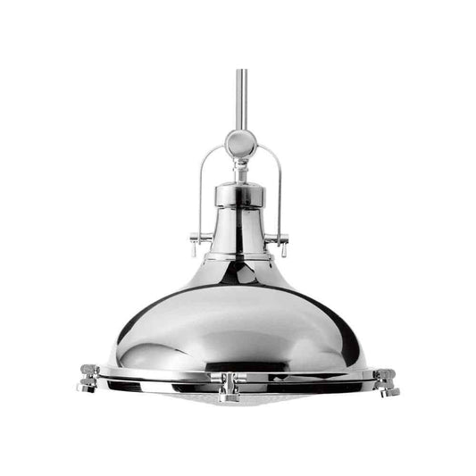 Progress Lighting Fresnel Lens 12 in. 1-Light LED Coastal Pendant Kitchen Light