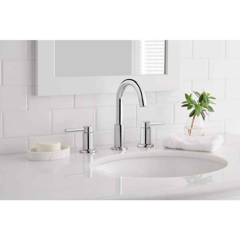 Glacier Bay Dorind 8 in. Widespread 2-Handle High-Arc Bathroom Faucet Chrome