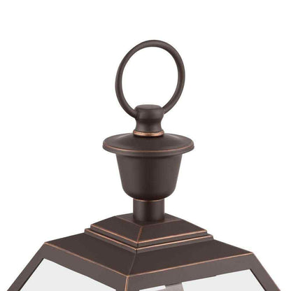 Home Decorators Glenneyre 8-5/8 in. W 2-Light Oil-Rubbed Bronze Outdoor Post
