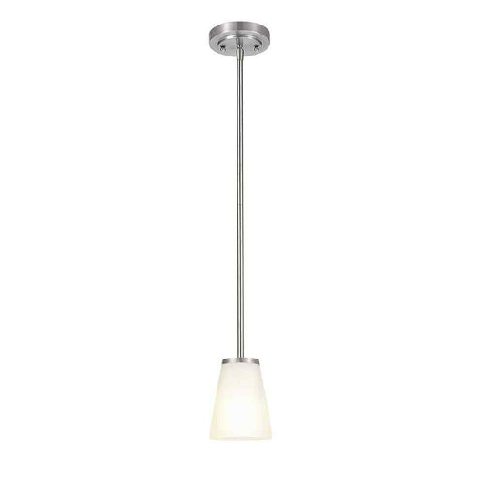 Hampton Bay 2-Light Brushed Nickel Pendant